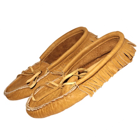 Bison Leather Moccasins Low Cut
